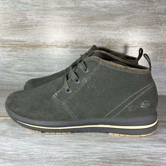Skechers Men’s Doren Marcin Relaxed Fit Suede Leather Boots Size 8.5 - Picture 1 of 10